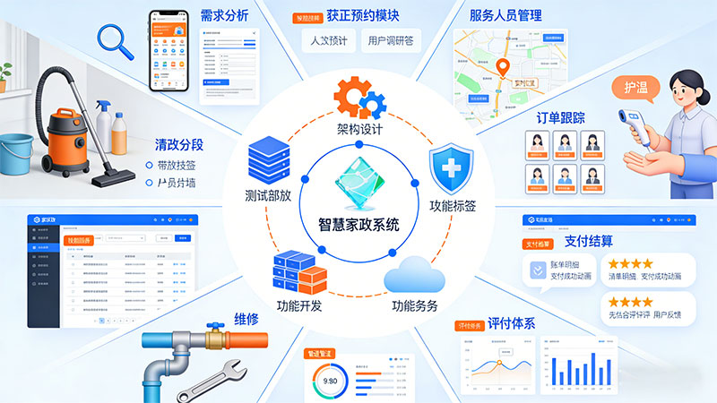 新手必看:智慧家政系统核心功能与开发流程-艺源科技 新手必看:智慧家政系统核心功能与开发流程-艺源科技